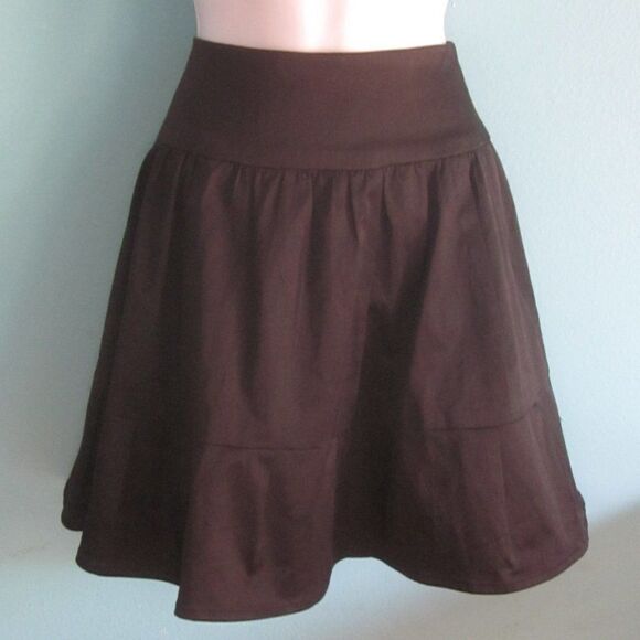 Nanette Lepore Black Flared Mini Skirt Size 0 26” Waistband Rear Zipper - Picture 1 of 8